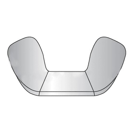 Wing Nut, 5/16-18, Stainless Steel, 0.66 In Ht, 1-1/4 In Max Wing Span, 1500 PK